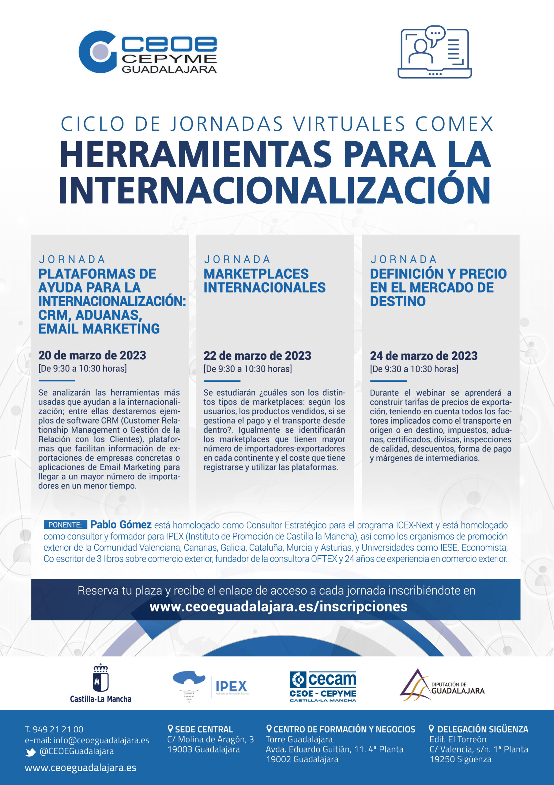 CEOE-CEPYME Guadalajara pone en marcha un nuevo ciclo de jornadas de comercio exterior