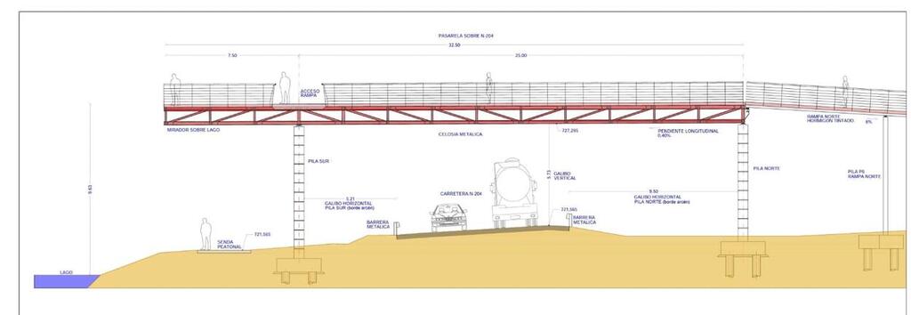 Pareja aprueba la construcción de la pasarela ciclopeatonal de acceso al azud