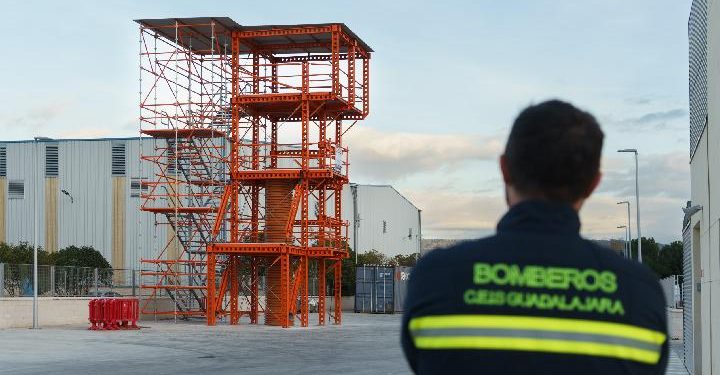 Diputación de Guadalajara, mejora instalaciones de entrenamiento de los bomberos del CEIS 