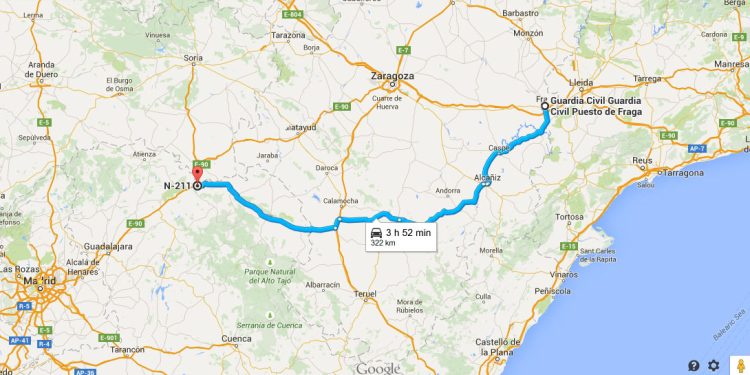 Mitma, obras de conservación en las carreteras N-211 y N-211A