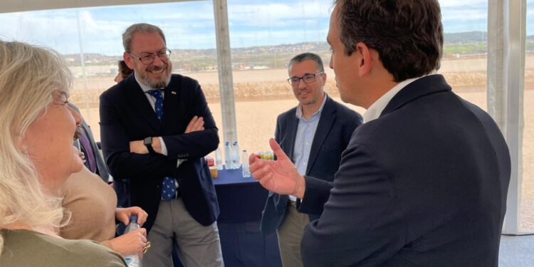 Patricia Franco inaugura la primera piedra de la Plataforma Logística Montepino Ruiseñor en Guadalajara