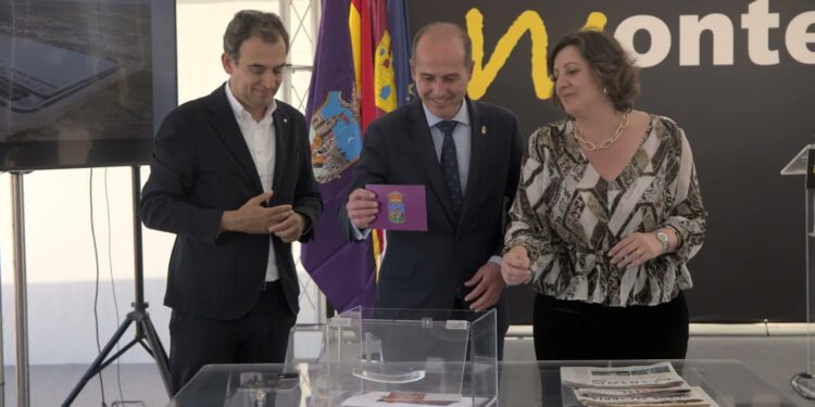 Patricia Franco inaugura la primera piedra de la Plataforma Logística Montepino Ruiseñor en Guadalajara