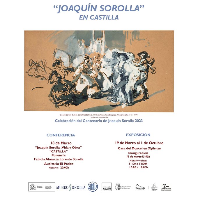 Sigüenza celebra el centenario de Sorolla con exposición y conferencia de su bisnieta