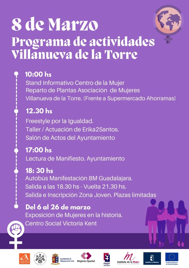 Villanueva de la Torre conmemora 8M con un taller ‘FREESTYLE POR LA IGUALDAD’ a cargo de Erika2Santos