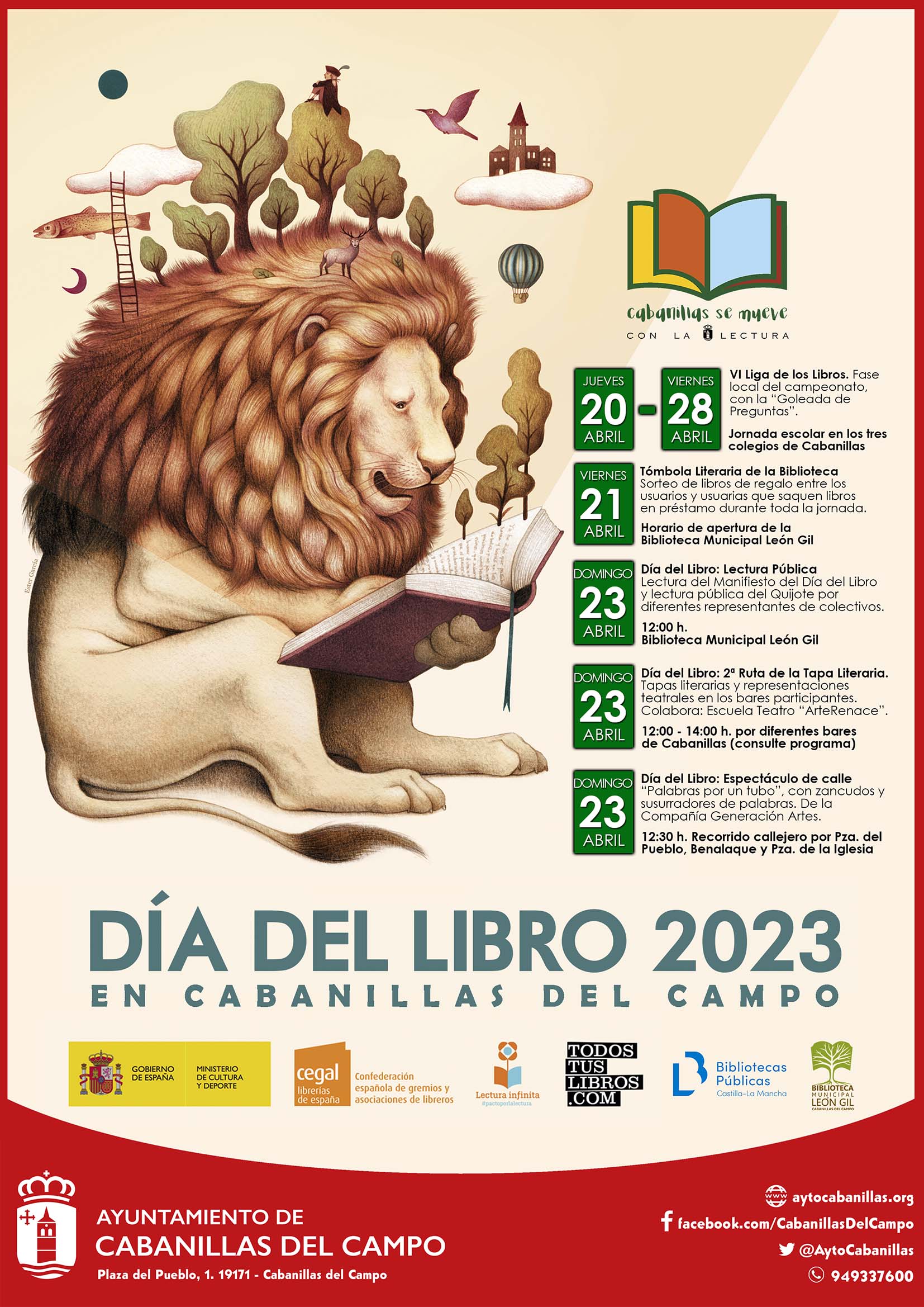 Celebra el Día del Libro 2023 en Cabanillas con la II Ruta de la Tapa Literaria y actividades culturales 