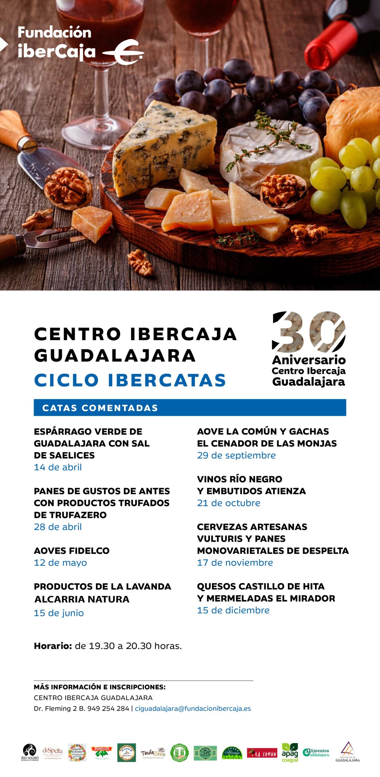 La Fundación Ibercaja y APAG organizan ciclo de catas de productos típicos de Guadalajara