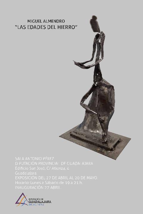 Mañana se inaugura la exposición de esculturas de Miguel Almendro en la Sala de Arte de la Diputación de Guadalajara