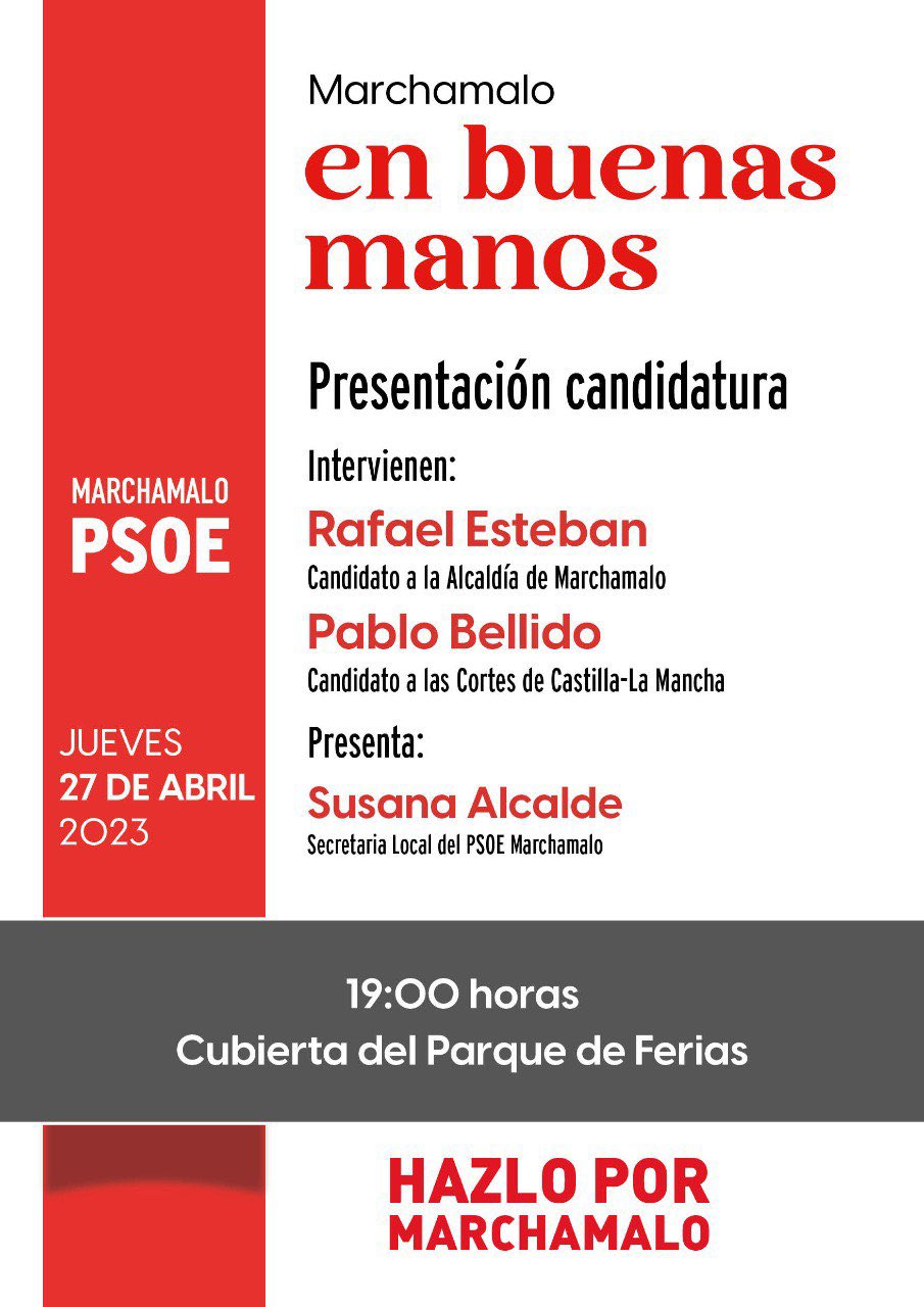 PSOE Marchamalo presenta su candidatura completa para las elecciones municipales.