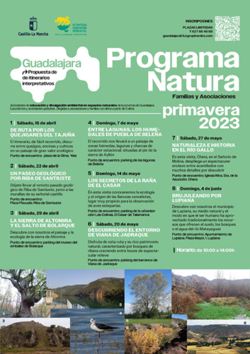 Comienzan las rutas del Programa Natura organizadas por la JCCM en espacios naturales de la provincia de Guadalajara