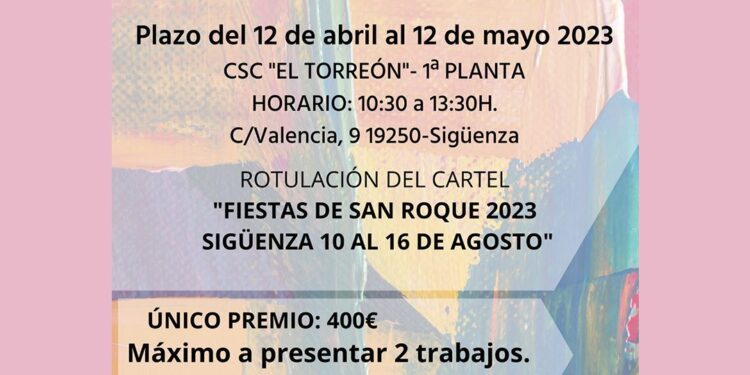 ¡Participa en el Concurso de Cartel de las Fiestas de San Roque 2023 en Sigüenza!