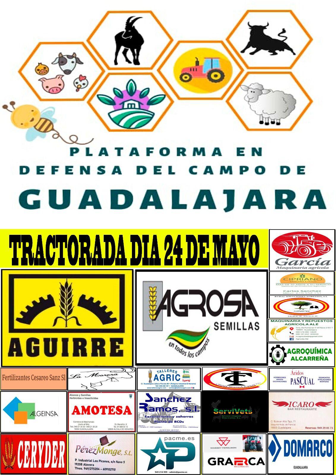 Plataforma en Defensa del Campo de Guadalajara: Convocatoria de Tractorada