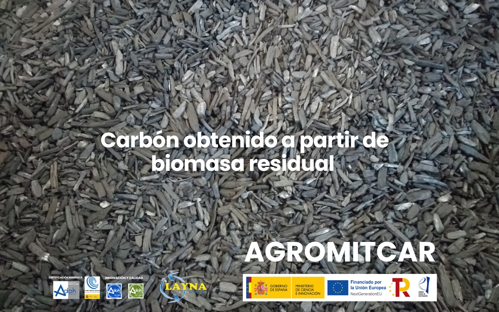 carbon obtenido de biomasa residual proyecto agromitcar