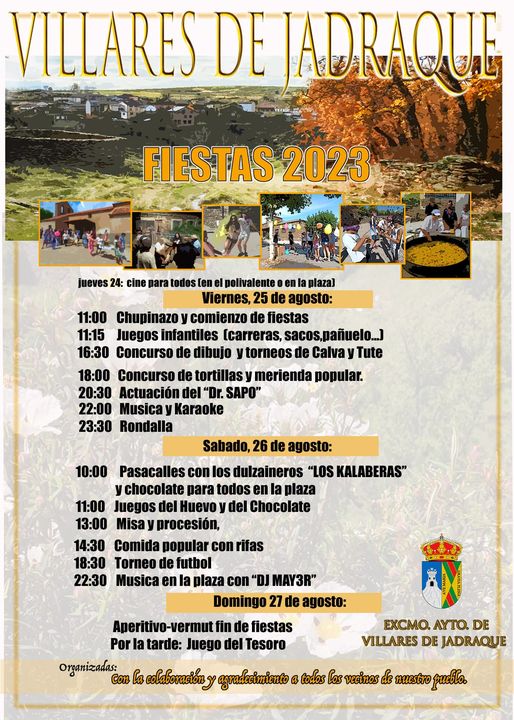 Fiestas de verano de Villares de Jadraque 2023