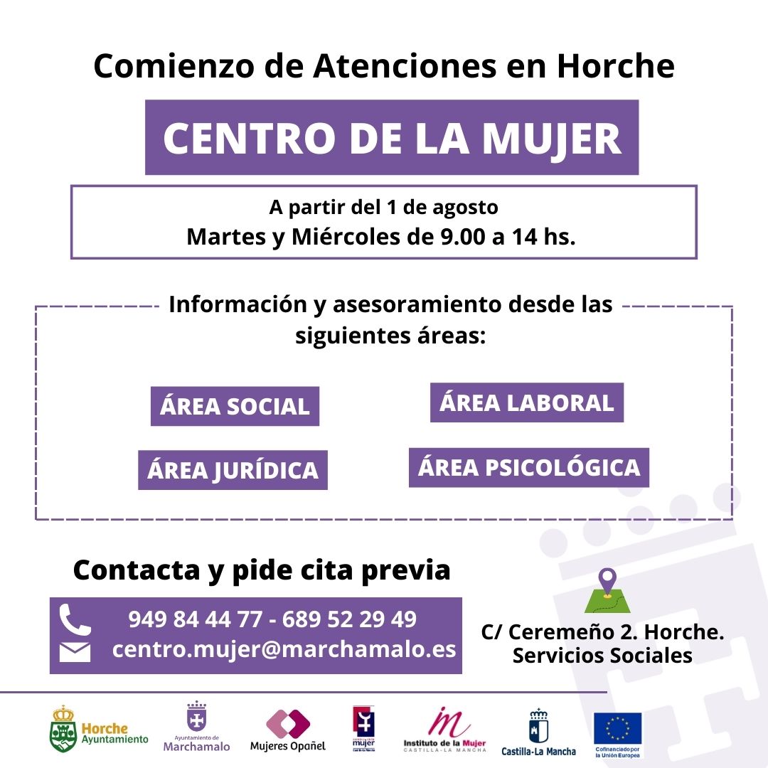 Centro de la Mujer en Horche: Nuevo servicio itinerante para asesoramiento y apoyo a mujeres