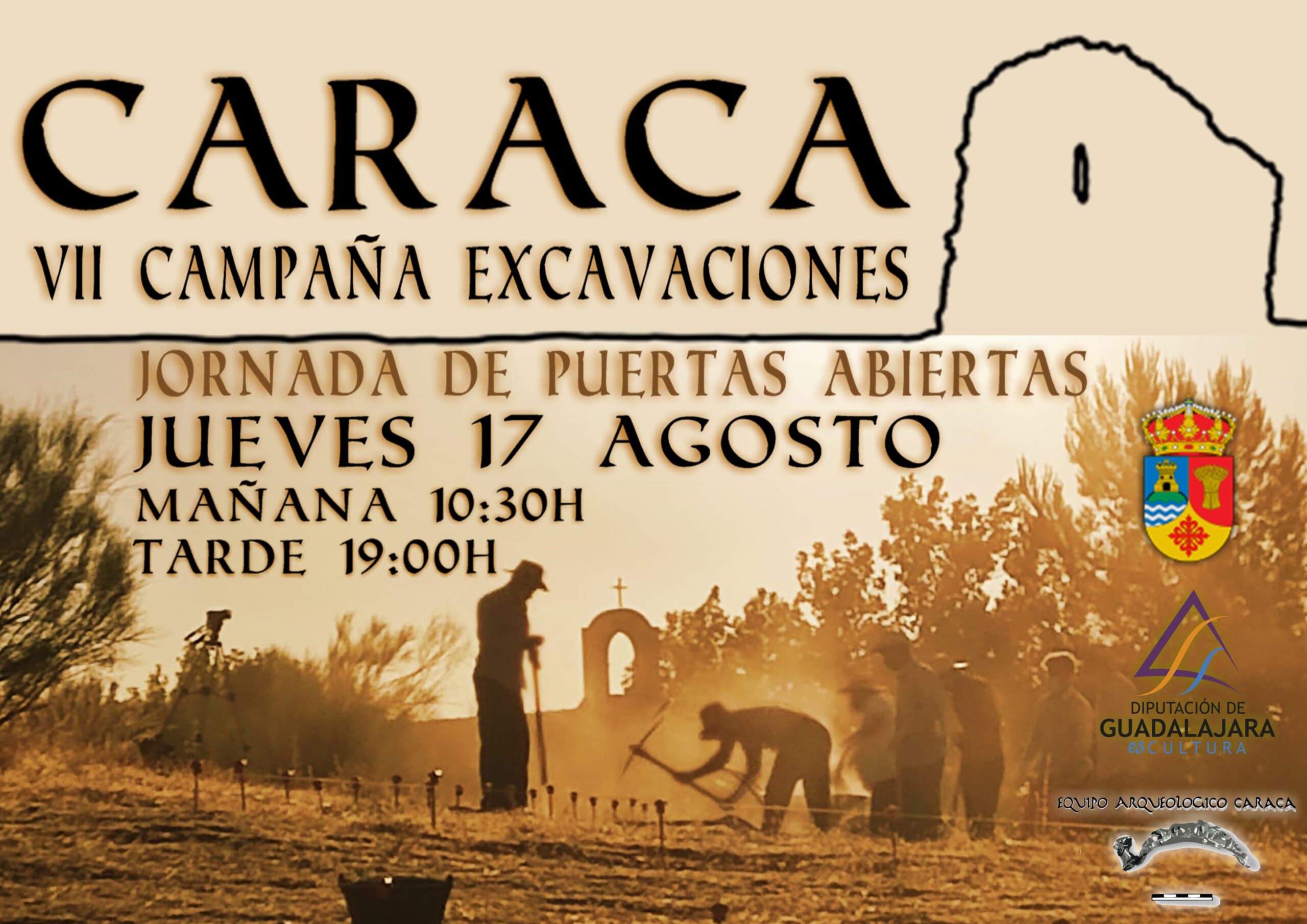 Yacimiento arqueológico de Caraca en Guadalajara
