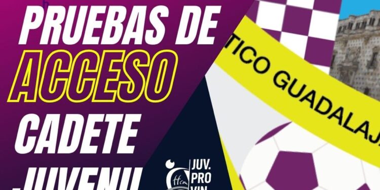 El Club Atlético Guadalajara anuncia el inicio de entrenamientos para sus equipos juvenil y cadete en los Anexos del Escartín el 28 de agosto.