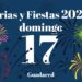 Domingo 17 de Septiembre: Programa de Ferias y Fiestas de Guadalajara 2023
