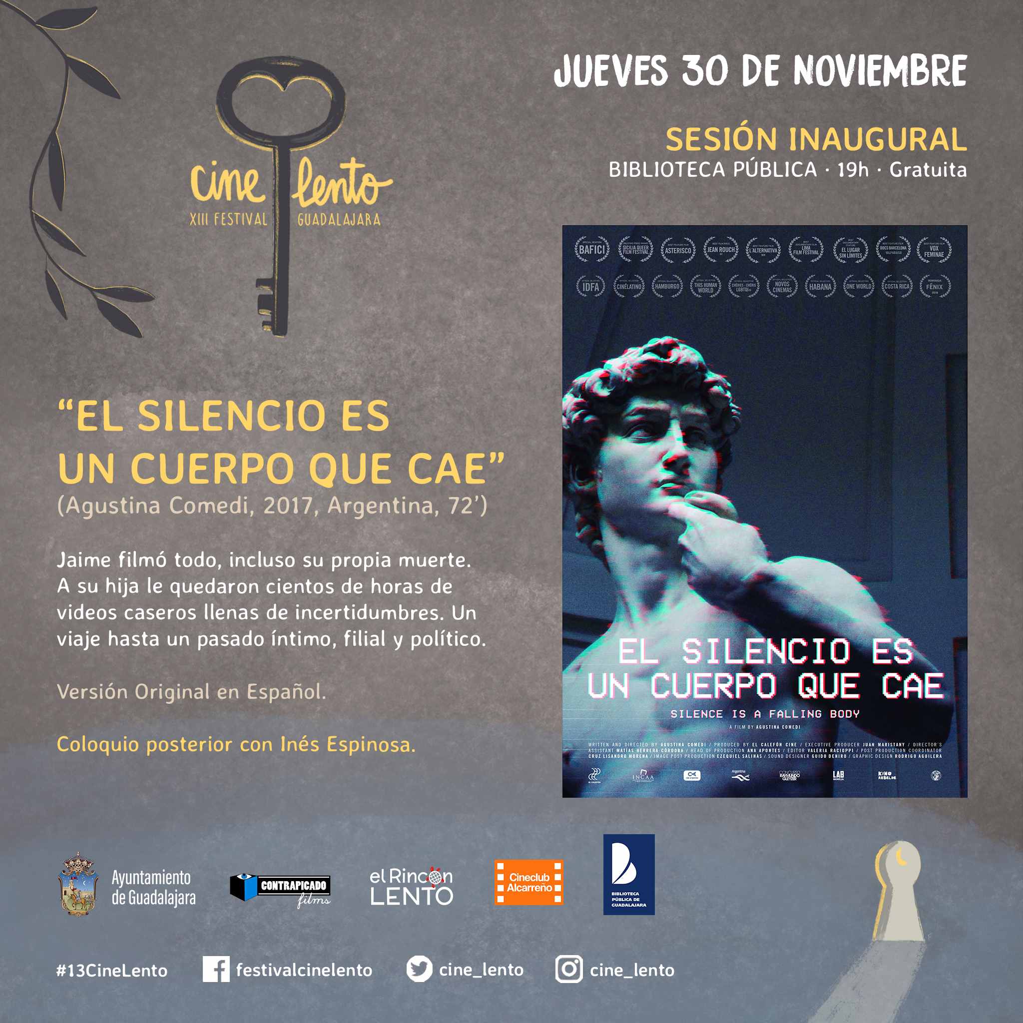 Arranca el XIII Festival de Cine Lento en Guadalajara con la Sesión Inaugural en la Biblioteca de Dávalos