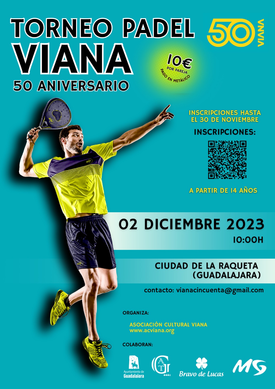Asociación Cultural Viana con un Torneo Especial de Pádel en Guadalajara