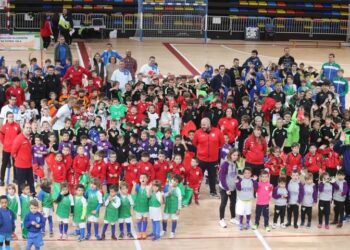 Inauguración Liga Benjamín en el Palacio Multiusos de Guadalajara