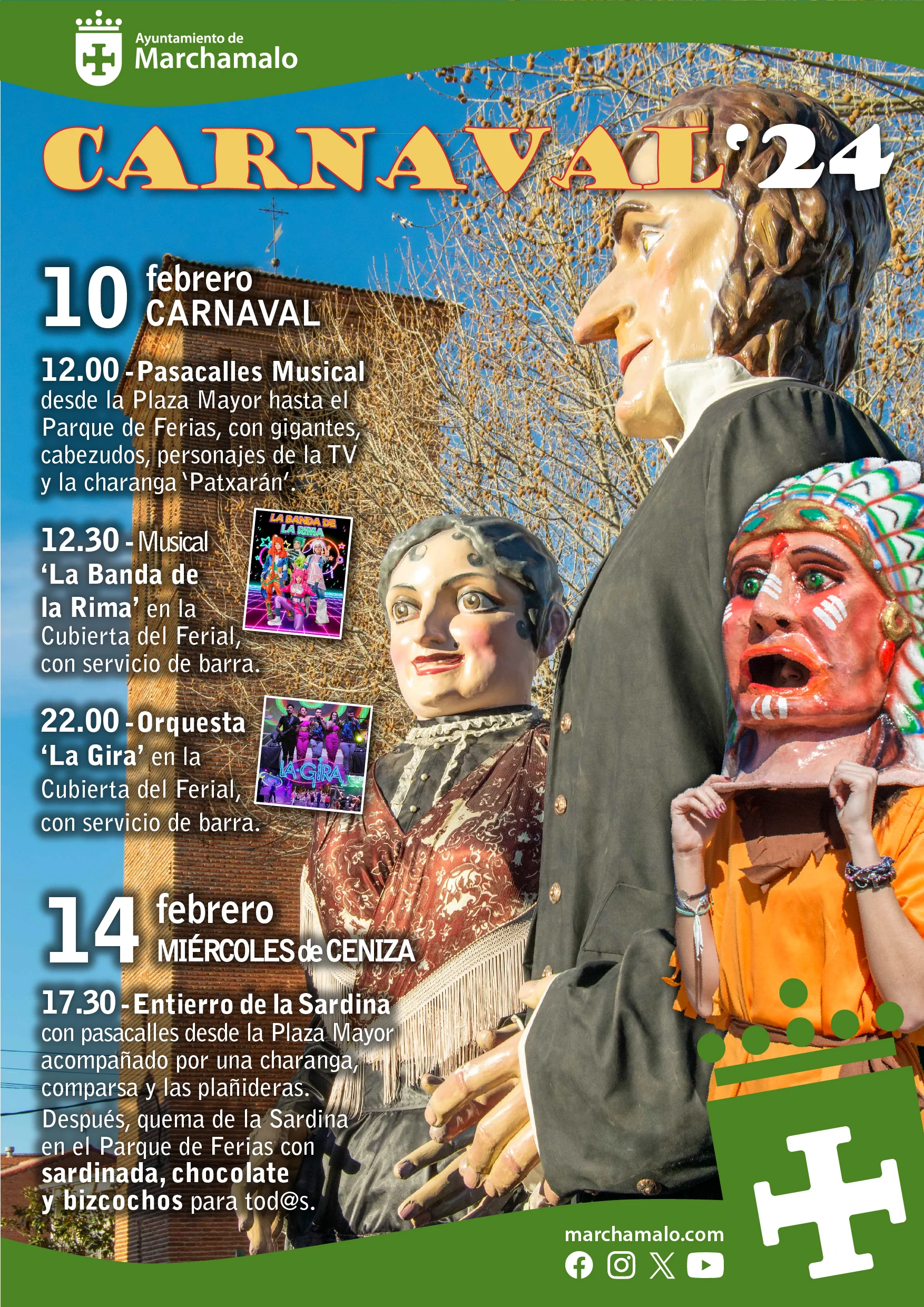 Carnaval Marchamalo 2024: ¡Nueva Dimensión Festiva con Fiesta Nocturna y Orquesta en la Cubierta del Ferial!