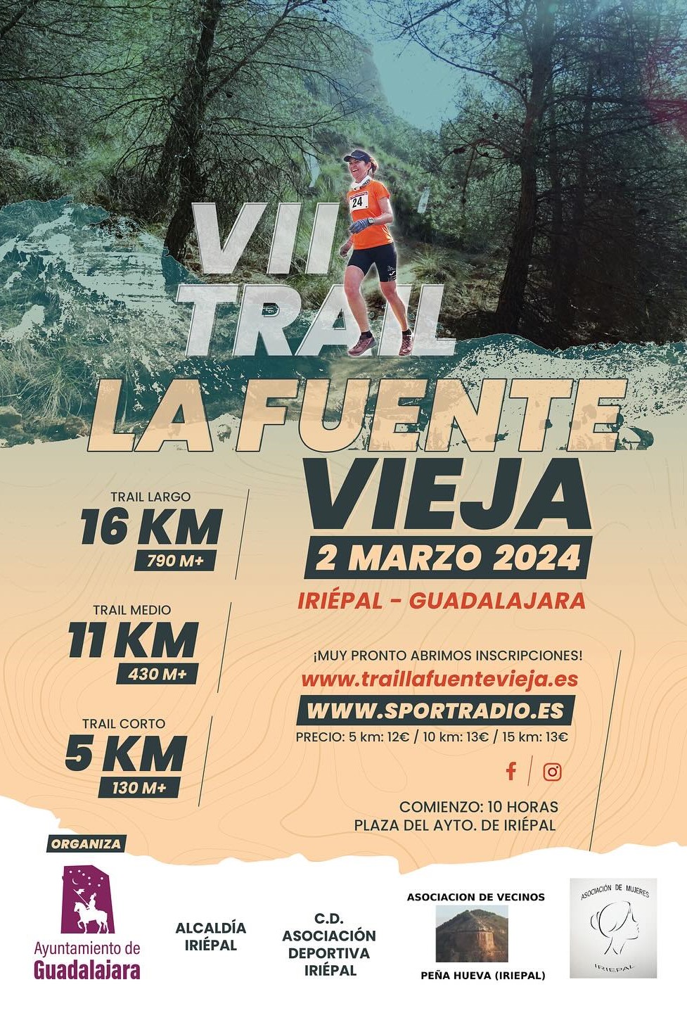 VII Trail de La Fuente Vieja en Iriépal: Tres Desafíos Únicos