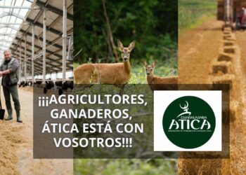 ATICA con los agricultores y ganaderos en las protestas contra la PAC