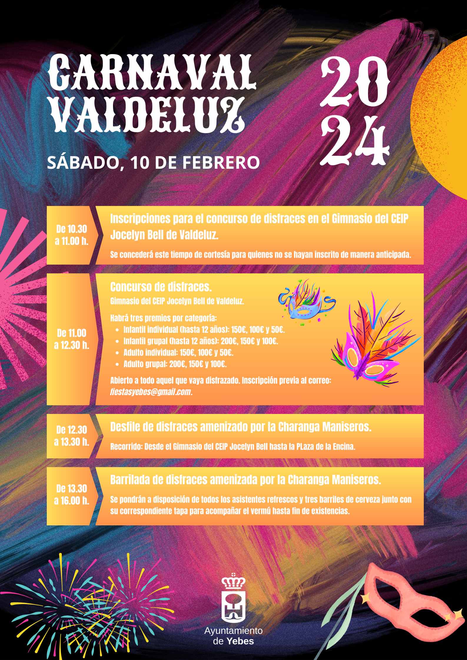 Celebración del Carnaval en Yebes y Valdeluz