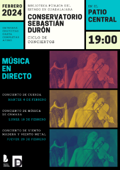 El Conservatorio Sebastián Durón de Guadalajara anuncia su ciclo de conciertos de música de cámara