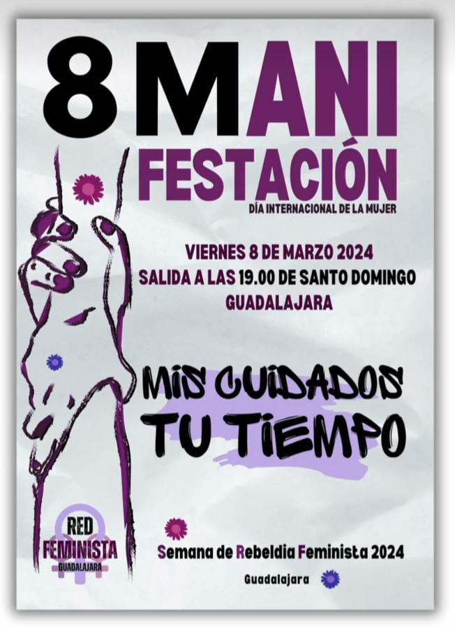 8M en Guadalajara: Lucha Feminista por el Reconocimiento de los Cuidados