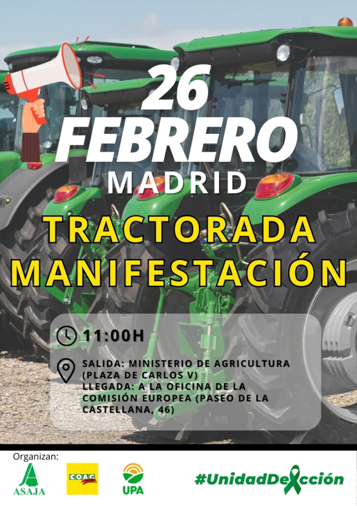 Movilización Agraria en Madrid por un Campo Sostenible