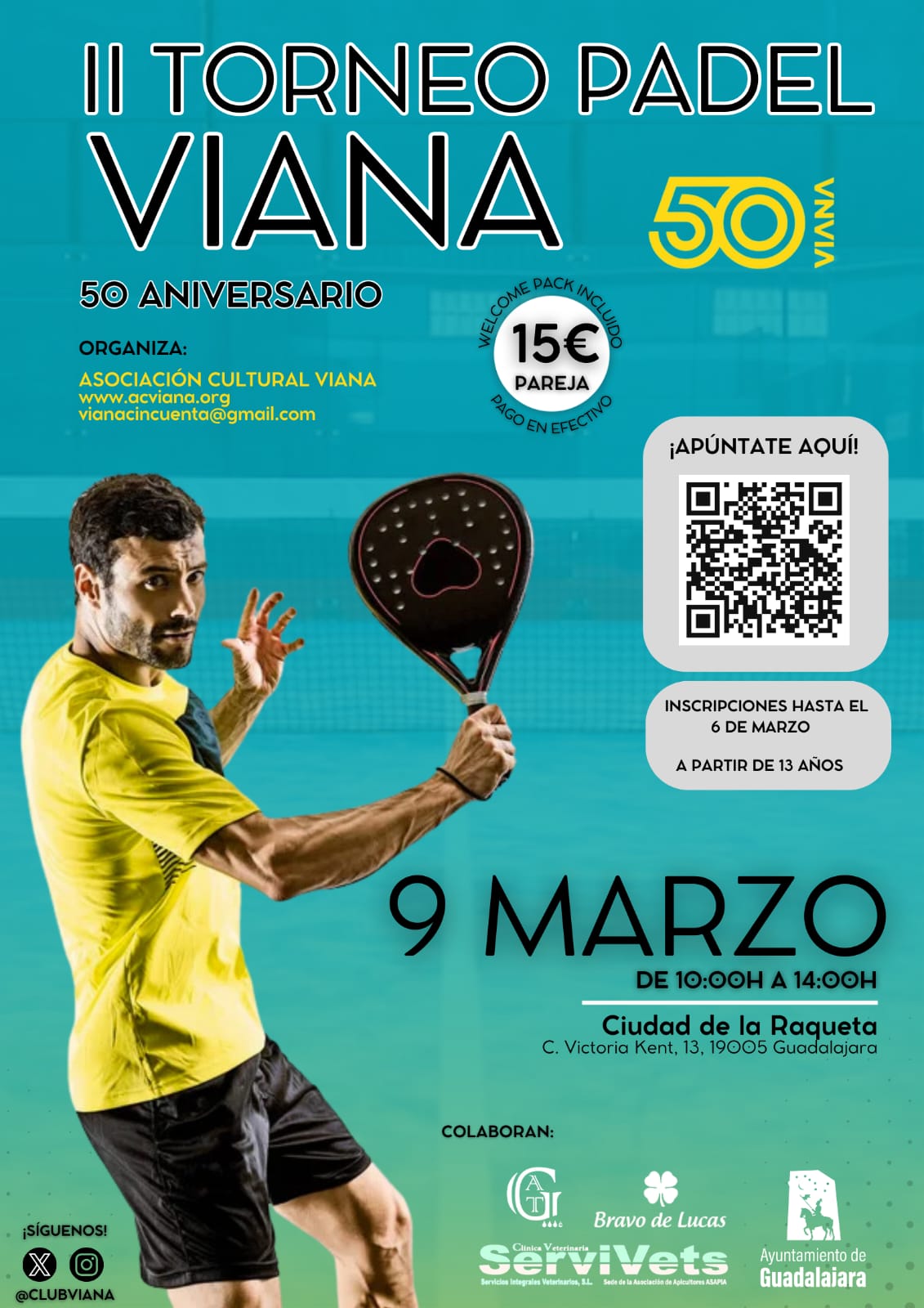 II Torneo de Pádel de la Asociación Cultural Viana: Celebrando 50 Años de Pasión Deportiva