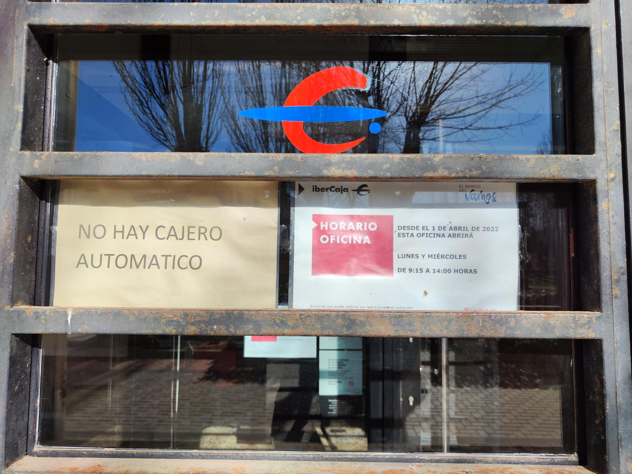 Sucursal bancaria cerrada en Maranchón Guadalajara