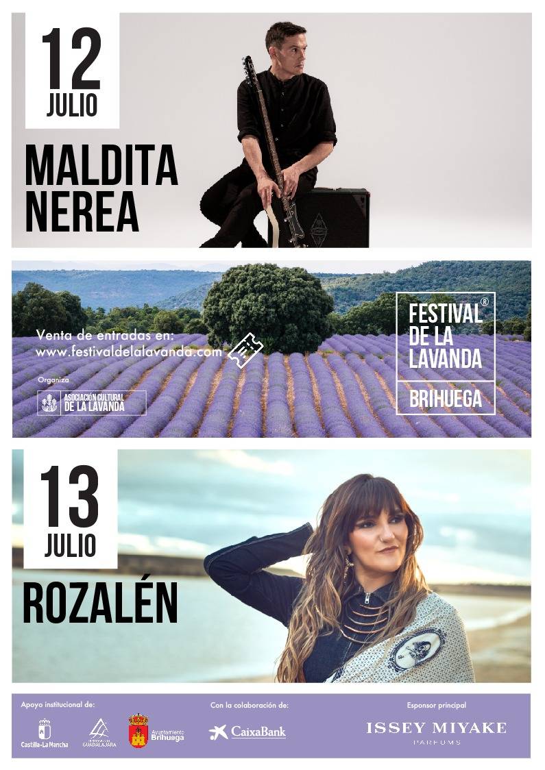 ¡Festival de la Lavanda 2024 en Brihuega! Conciertos de Maldita Nerea y Rozalén