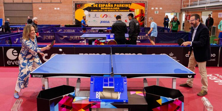 Inaugurado el Primer Torneo Nacional de Párkinson de Tenis de Mesa en Guadalajara