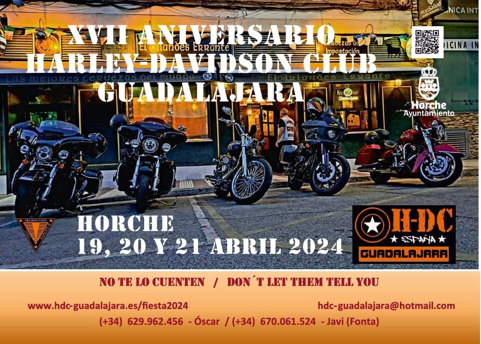 XVII Aniversario del Harley Davidson Club España Guadalajara en Horche