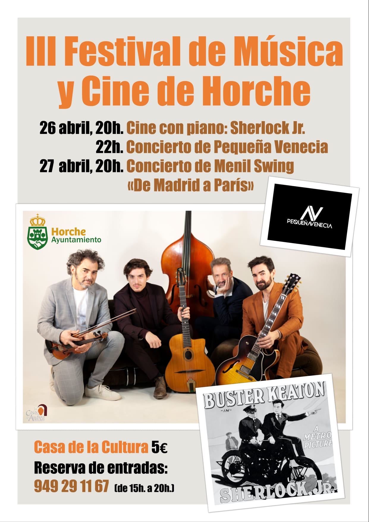 Horche se llena de cultura este fin de semana con el Festival de Música y Cine y el Concurso del Vino