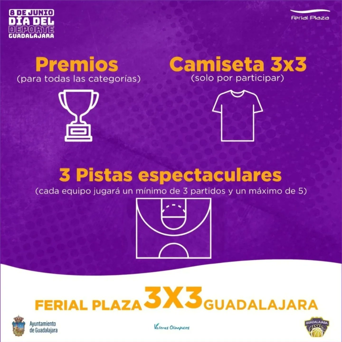 ¡Inscríbete ya! II Torneo 3×3 Ferial Plaza Guadalajara: Emoción en la Cancha el 8 de Junio