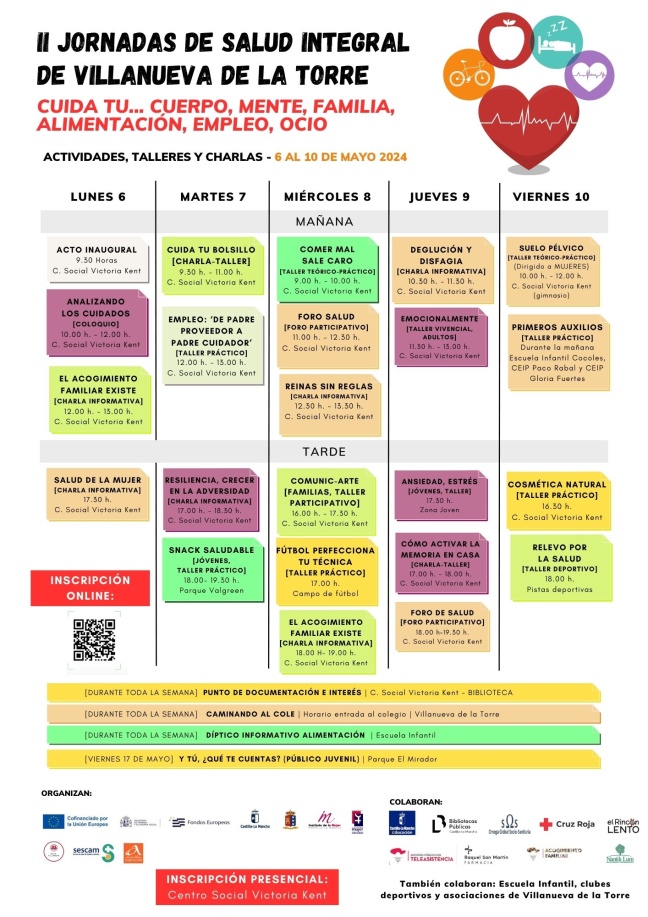 Villanueva de la Torre promueve el bienestar con las II Jornadas de Salud Integral del 6 al 10 de mayo