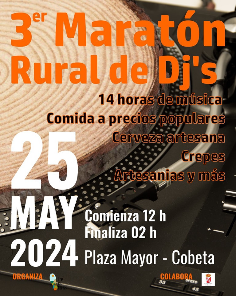 Cobeta se Prepara para el III Maratón Rural de DJs: 14 Horas de Música y Diversión