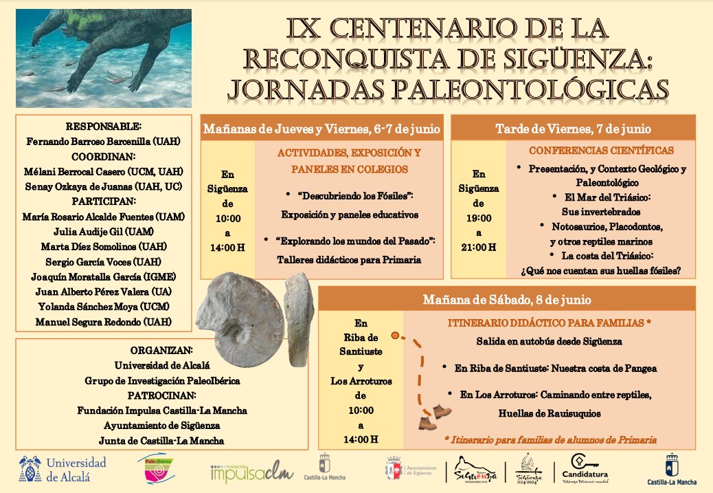 El Grupo de Investigación PaleoIbérica organiza las Jornadas Paleontológicas en Sigüenza