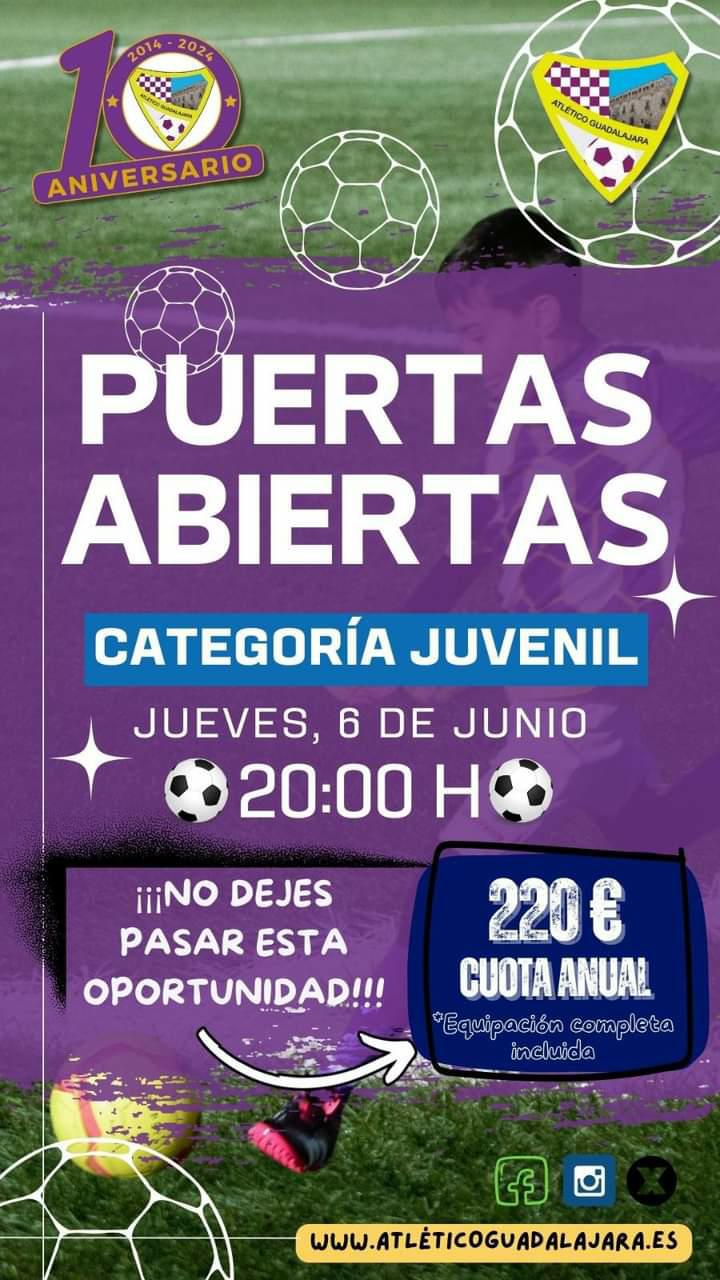 Jornadas de Puertas Abiertas en el Atlético Guadalajara