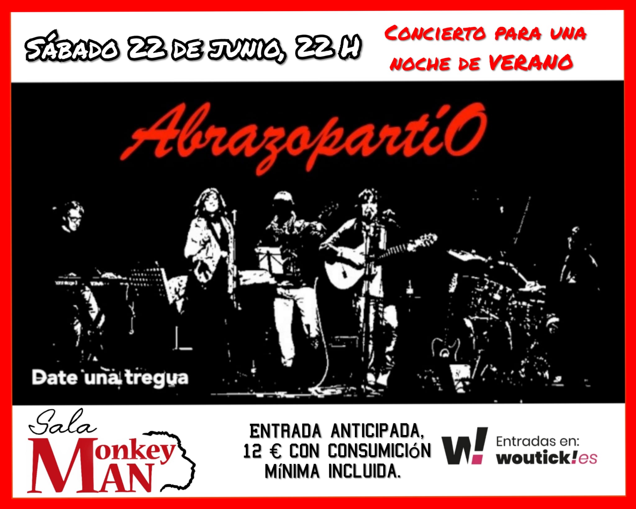 Concierto en Café Teatro Monkey Man: Disfruta de AbrazopartiO