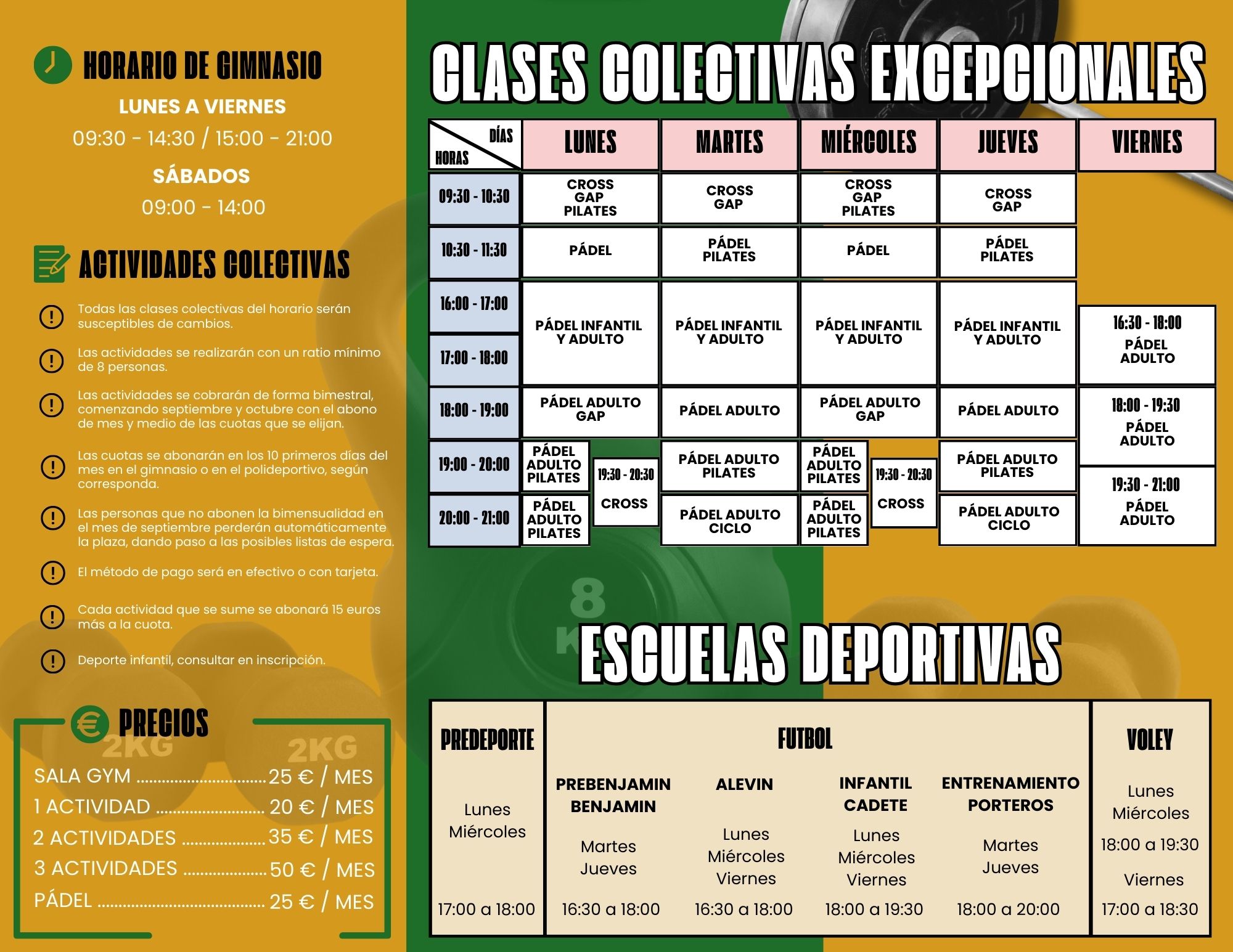 Horche lanza su programa de actividades deportivas 2024/25: Inscripciones abiertas para el nuevo curso