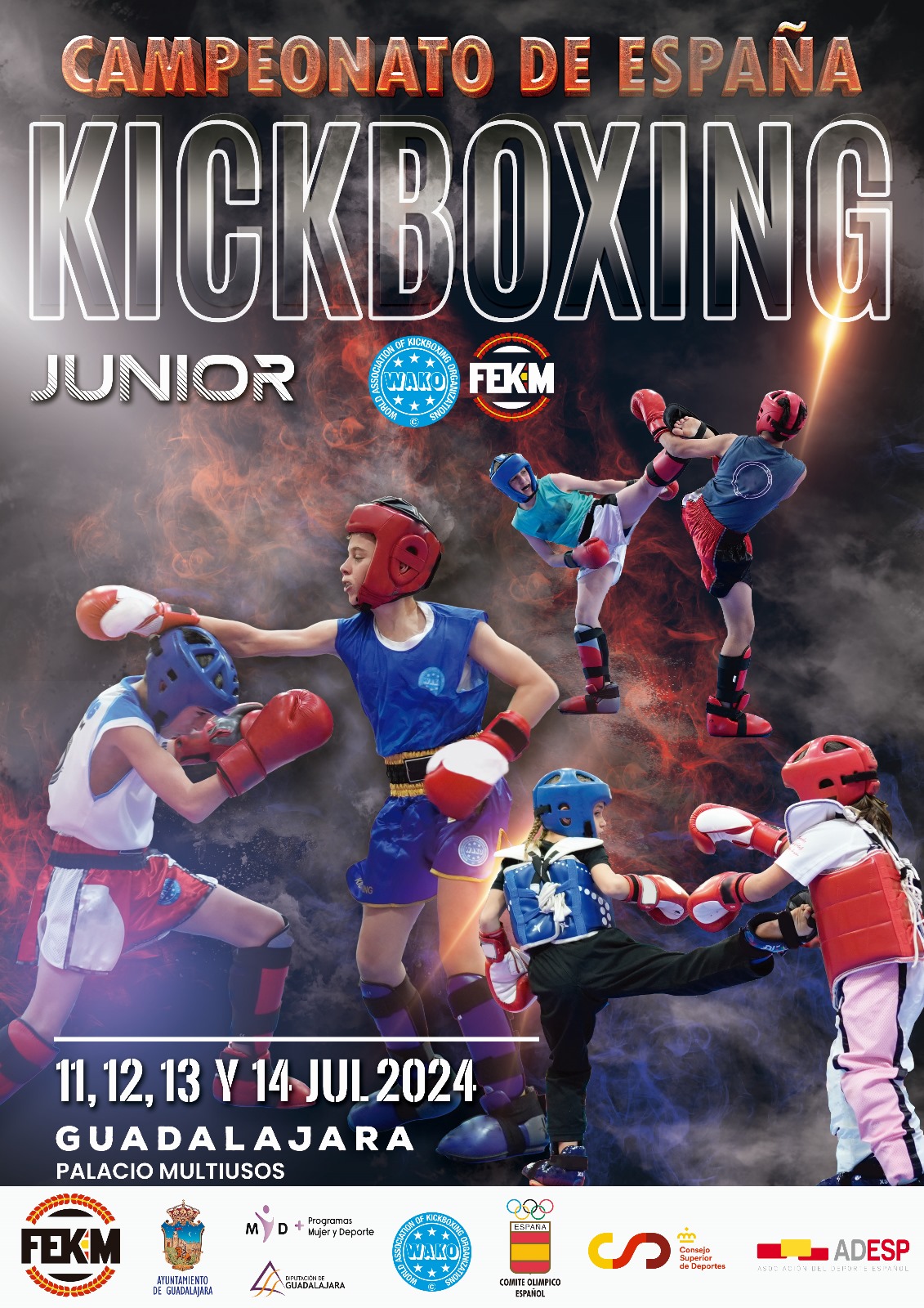 Guadalajara acoge desde este jueves el Campeonato de España de Kickboxing junior y cadete 2024.