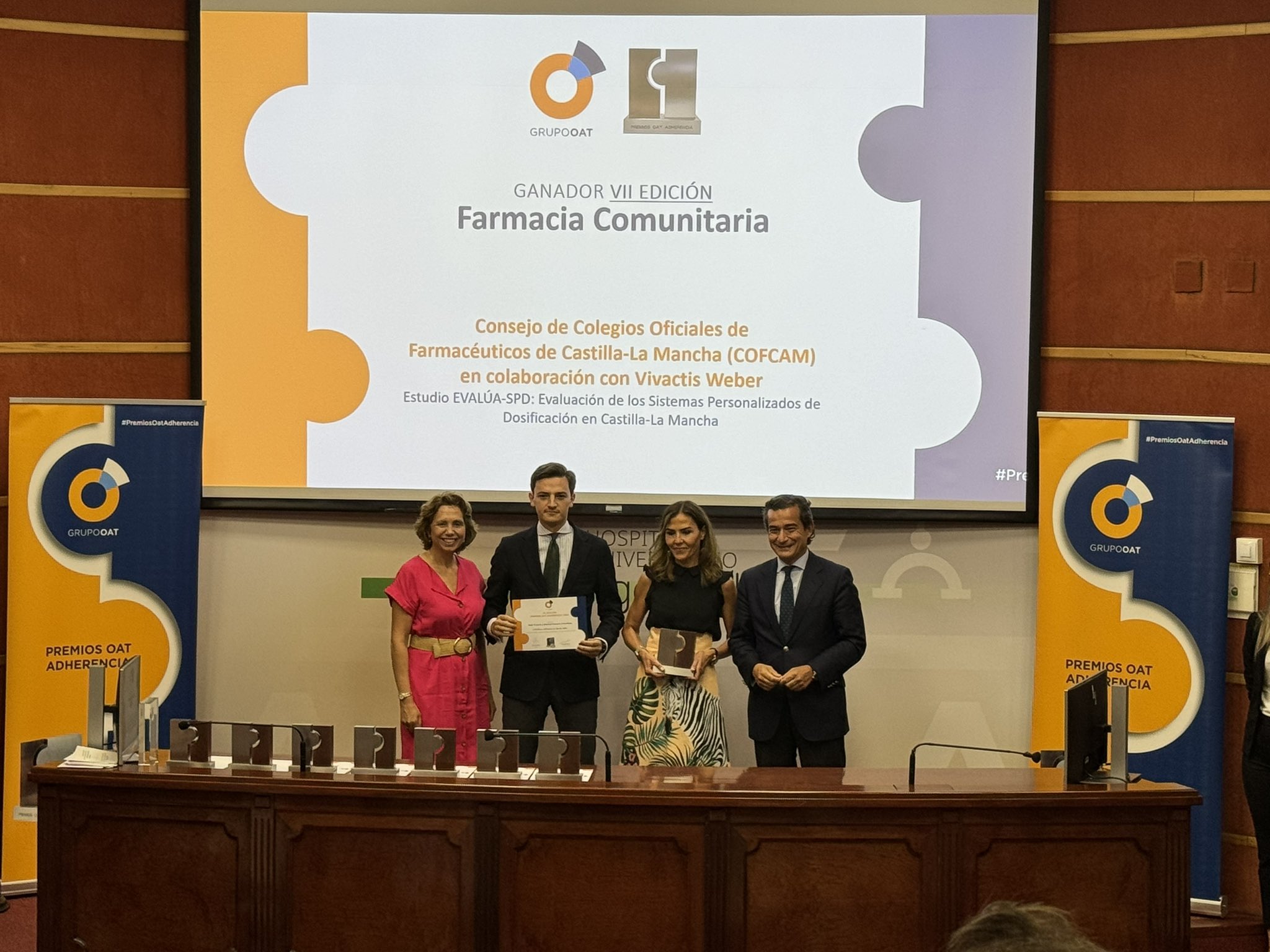 COFCAM Gana el Premio Nacional por el Estudio de Sistemas Personalizados de Dosificación (SPD) en Castilla-La Mancha