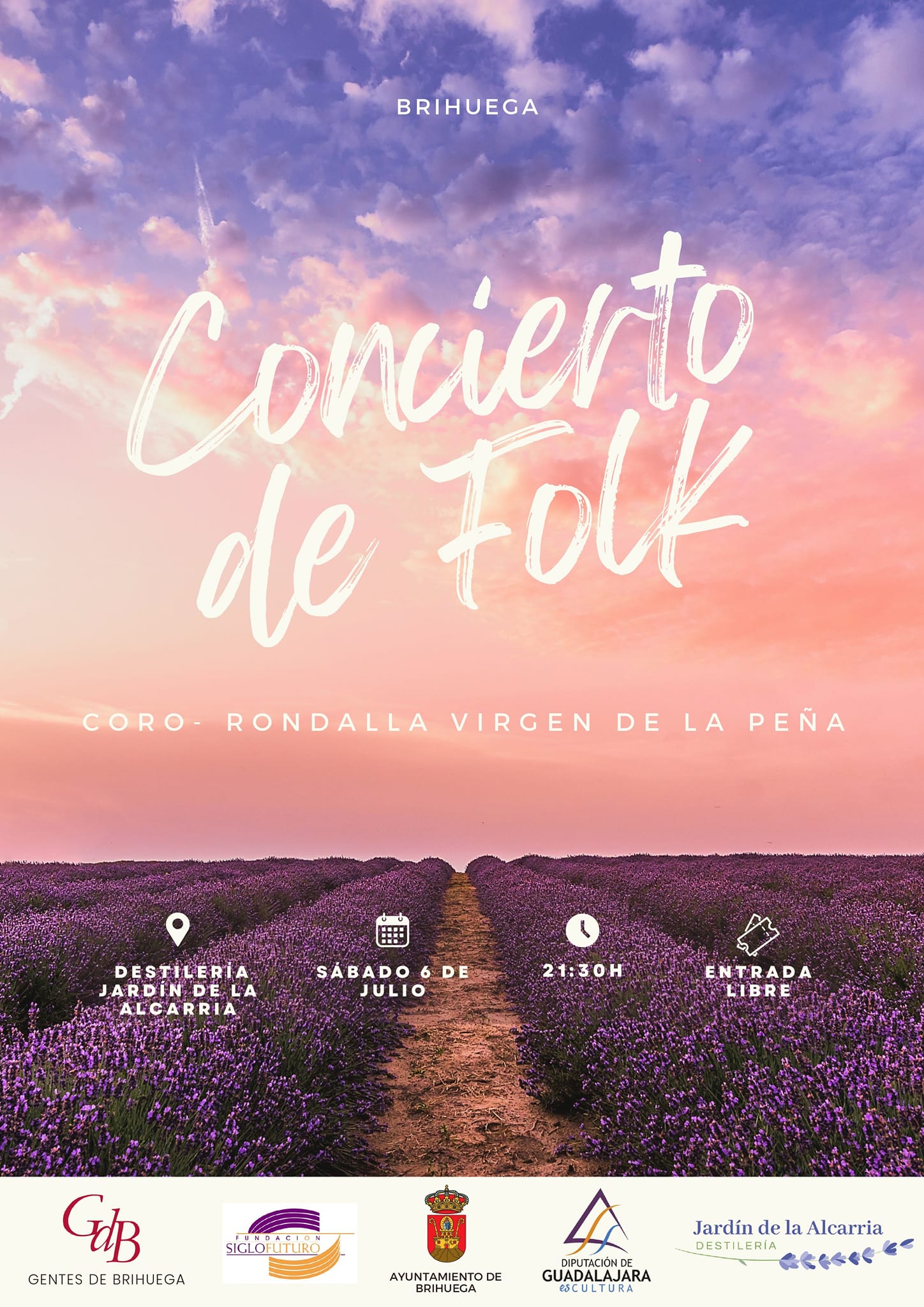 Concierto de Música Folk en Brihuega: Un Atardecer entre Campos de Lavanda