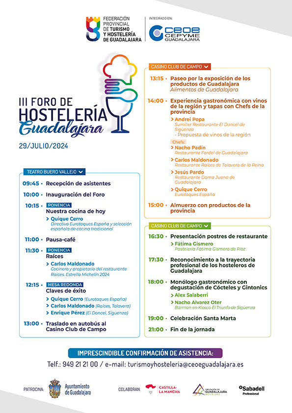 III Foro de Hostelería en Guadalajara: Innovación y Tradición se Dan Cita en Santa Marta