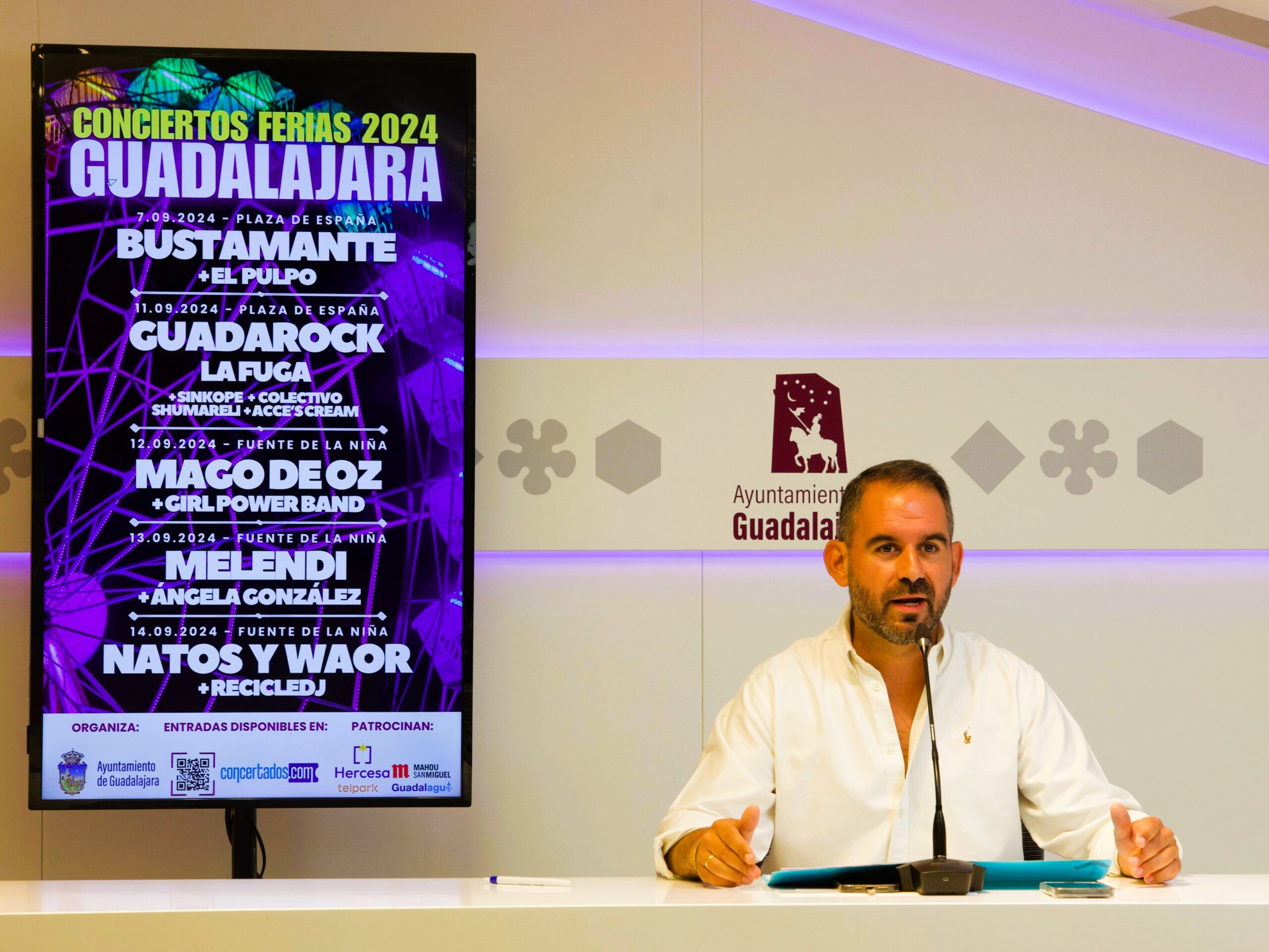 Conciertos Ferias y Fiestas de Guadalajara 2024: Bustamante, Mägo de Oz, Melendi, La Fuga, Natos y Waor