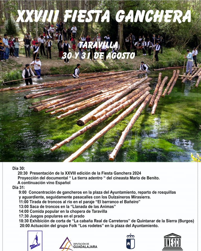 Fiesta Ganchera 2024 en Taravilla: Celebración Tradicional en el Parque Natural del Alto Tajo